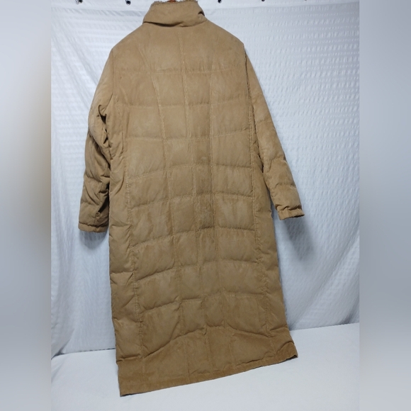 L.L. Bean Ladies Goose Down Long Double Zip Puffer With Sherpa Collar. Size XL - Picture 2 of 10